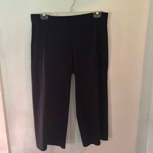 EILEEN FISHER Size L Black Stretch Pull On Pants.  EUC